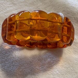 Real Amber Chunky stretch Bracelet from Poland